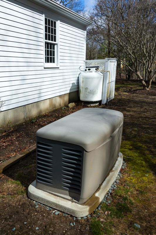 Generator Installed on a Home Exterior